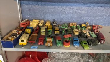 A quantity of loose Dinky toys, to include; a Euclid Rear Dump Truck (965) two Commer Dinky