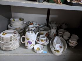 A Royal Worcester Evesham pattern part dinner service approx. 81 pieces Location: