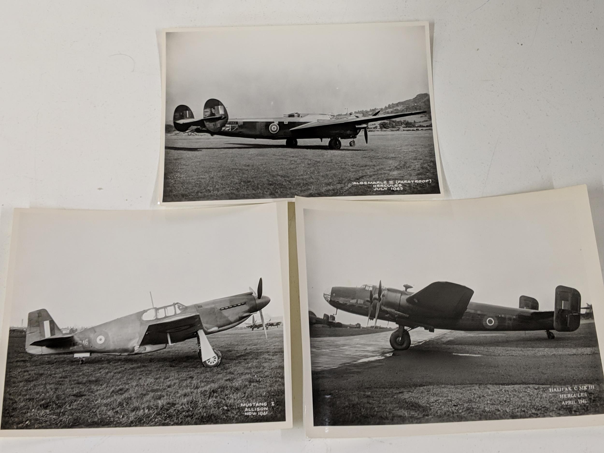 World War II - sixteen Official Air Ministry black and white prints of the Sunderland, Mosquito, - Image 6 of 7