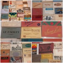 A large quantity of 20th Century tourist picture postcard booklets to include France, Belgium,