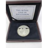 United Kingdom - Elizabeth II (1952-2022). 2013 ' The Royal Line of Succession' Silver 5oz 25 Dollar