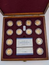United Kingdom - Mixed Monarchs - Royal Mint The Historic Sovereign Collection, comprising 12 full