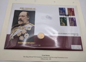 United Kingdom - Edward VII (1901-1910), sovereign dated 1910, Sydney mint, housed in the 2002
