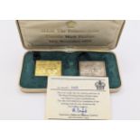 The Royal Wedding Stamp Replicas, Hallmark Replicas Ltd, London 1973, comprising of 22ct gold 20p