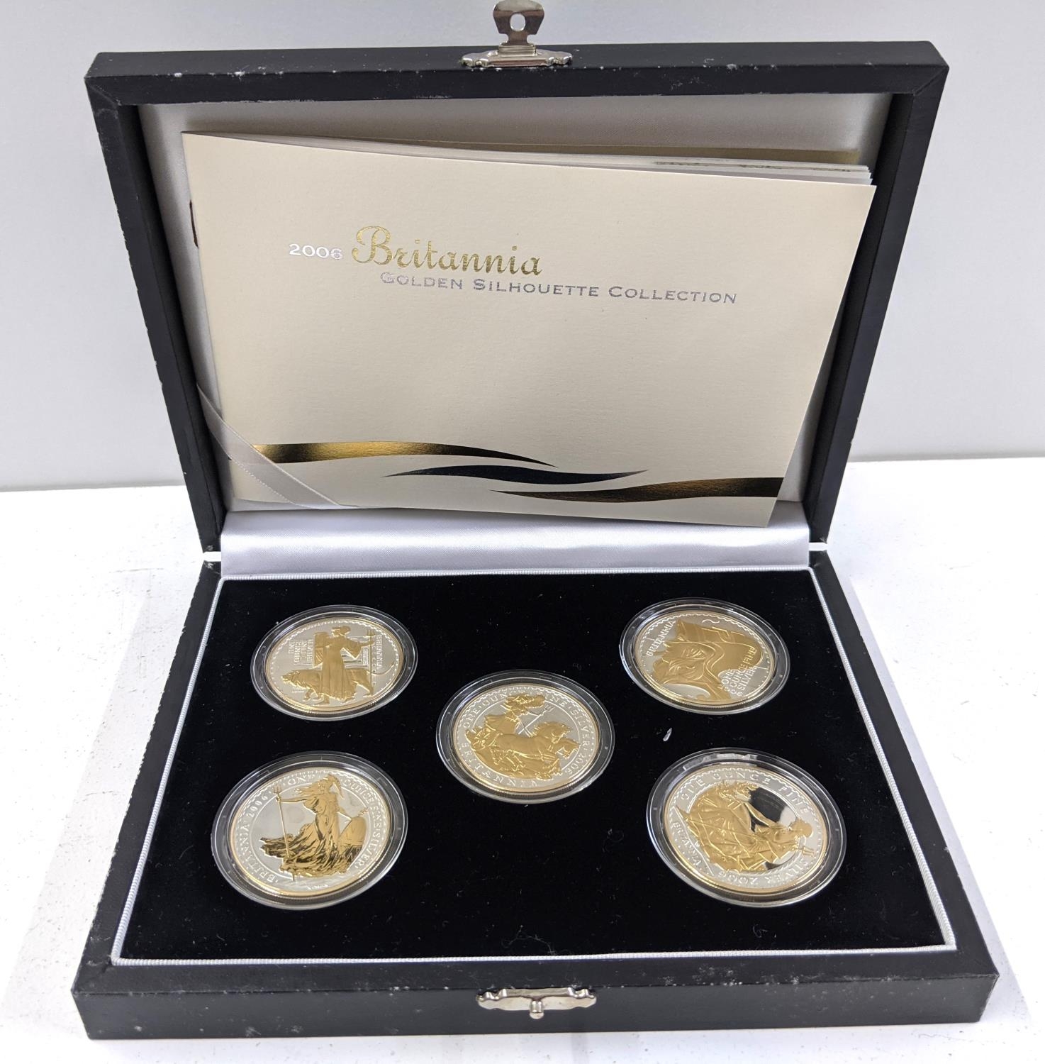 United Kingdom - Elizabeth II (1952-2022), Royal Mint '2006 Britannia Golden Silhouette Collection',