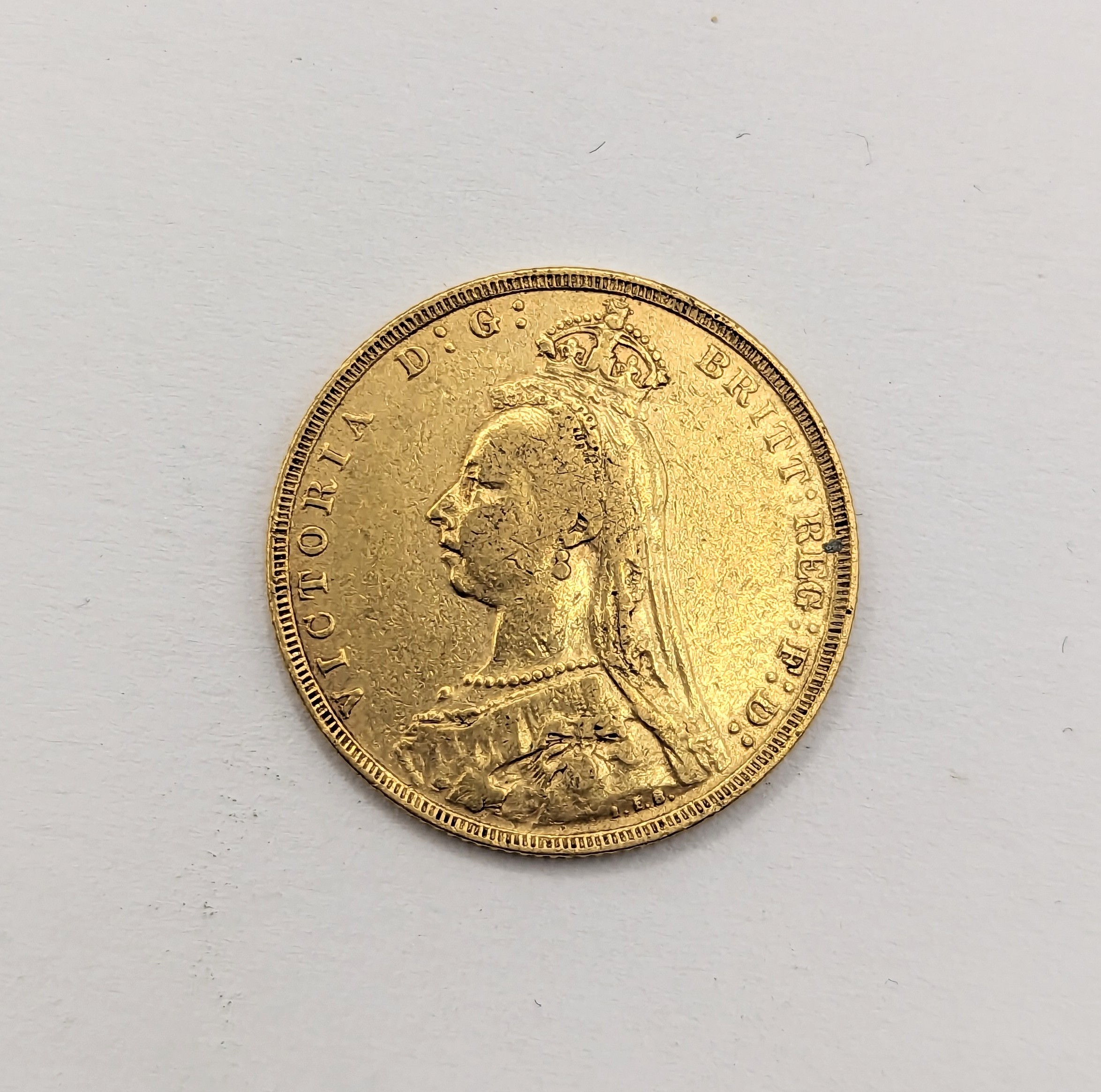 United Kingdom - Victoria (1837-1901), Full Sovereign, dated 1891, Second Legend Jubilee Bust, - Image 2 of 2