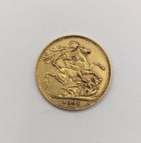 United Kingdom - Victoria (1837-1901), Full Sovereign, dated 1891, Second Legend Jubilee Bust,
