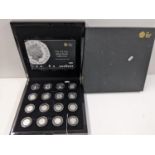 United Kingdom - Elizabeth II (1952-2022), Royal Mint 'The UK 50p Silver Proof Collection', 40th