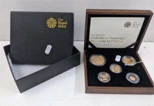United Kingdom - Elizabeth II (1952-2022), Royal Mint 2009 Gold Proof Sovereign Five Coin