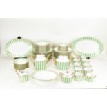 An Italian Richard Ginori porcelain part dinner, tea and coffee service decorated in gold and