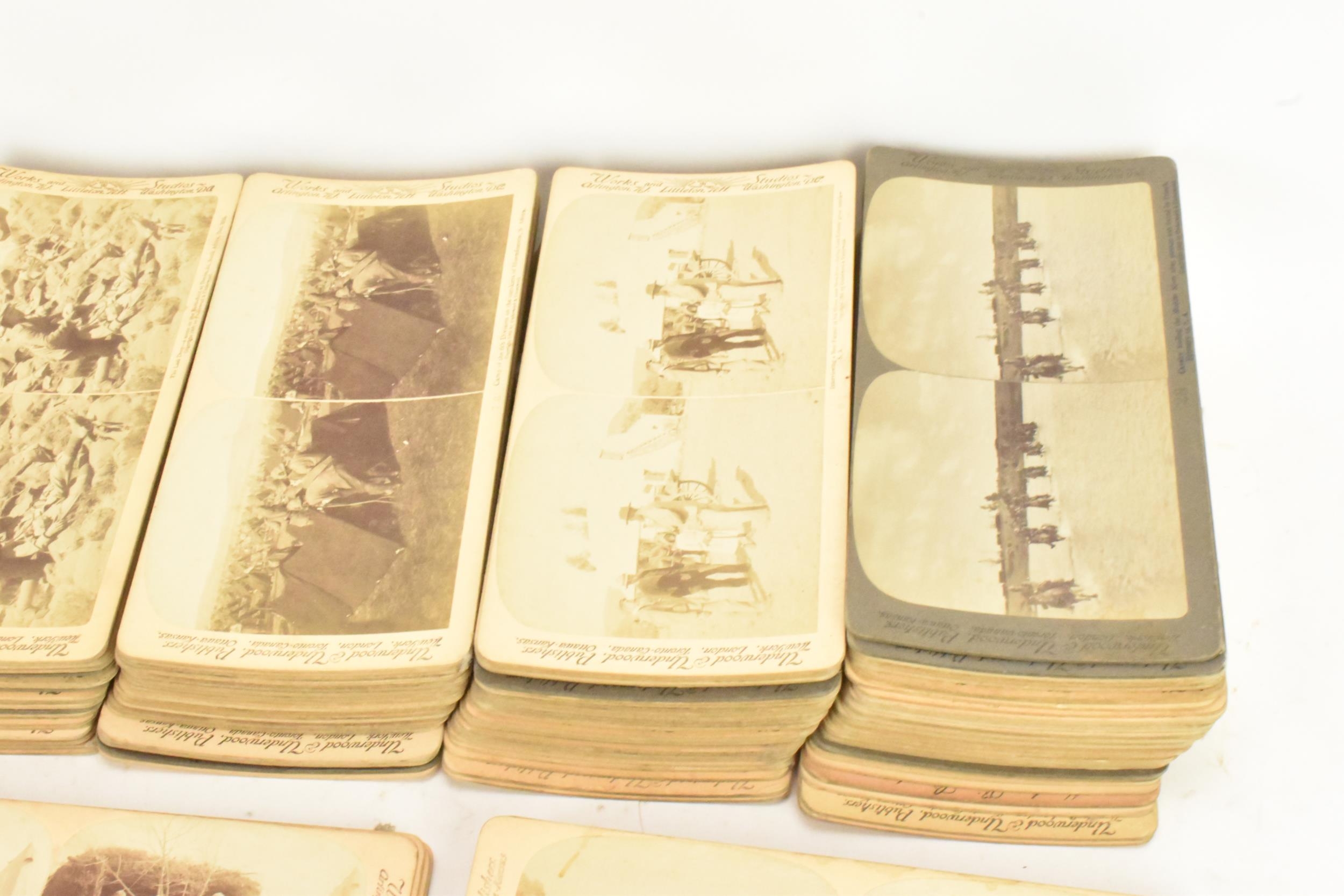 Photography, Military Boer war interest- a collection of stereoscopic cards depicting The South - Image 2 of 5