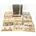 A collection of photographic stereoscopic cards to include 'Hong Kong Though the Stereoscope' by