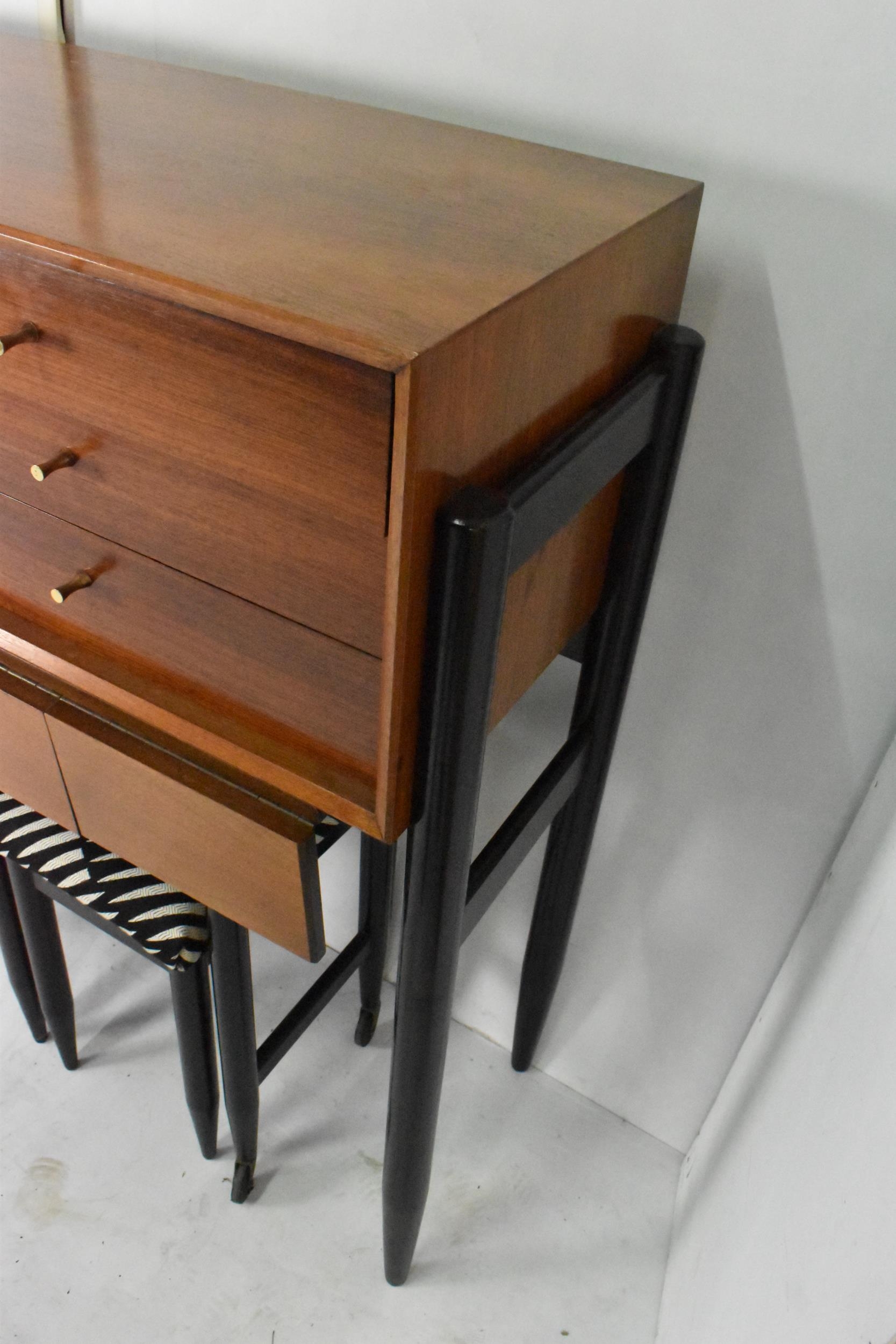 A 1960s White & Newton rare combo teak unit designed by Arthur Edwards, consisting of a sideboard - Image 4 of 11