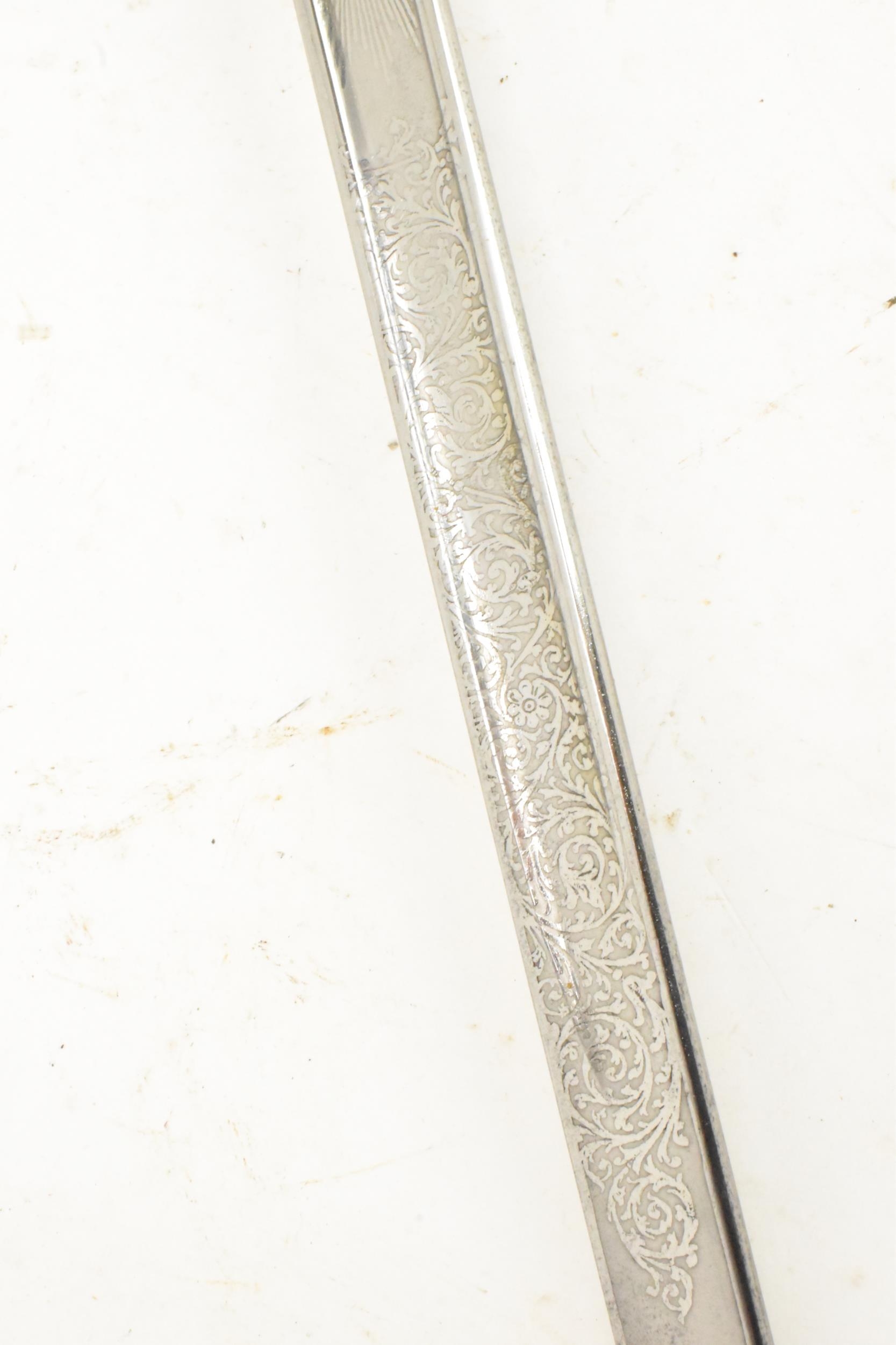 A George V, British 1897 Pattern Infantry Officers Sword by Wilkinson, makers mark and etching to - Image 4 of 12