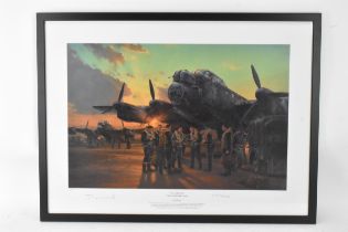 Anthony Saunders - A signed limited edition print entitled 'Final Briefing - The Dambusters Raid',