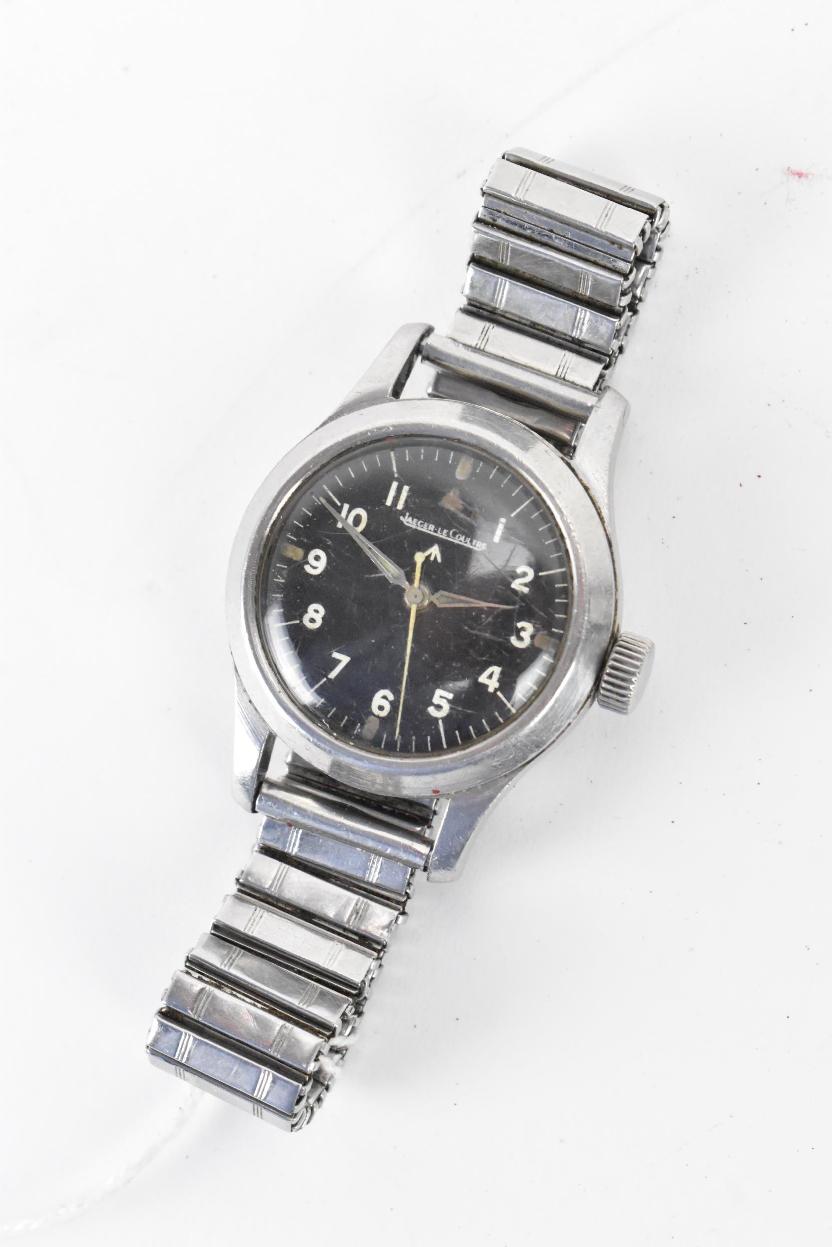 A Jaeger LeCoultre, MKII pilots military, manual wind, gents, stainless steel wristwatch, circa - Bild 2 aus 8