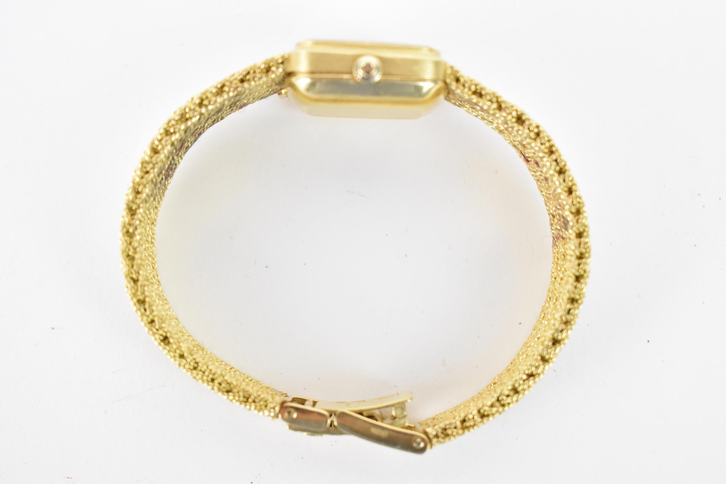 An Omega De Ville, automatic, ladies, 18ct gold wristwatch, circa 1975, having a gilt dial, baton - Image 4 of 7