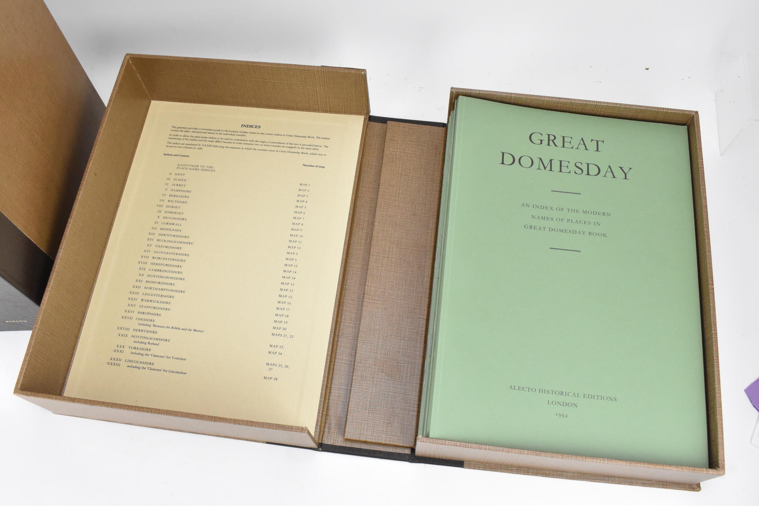 A collection of Alecto Historial Editions facsimiles of Great Domeday to include two volumes bound - Image 2 of 12