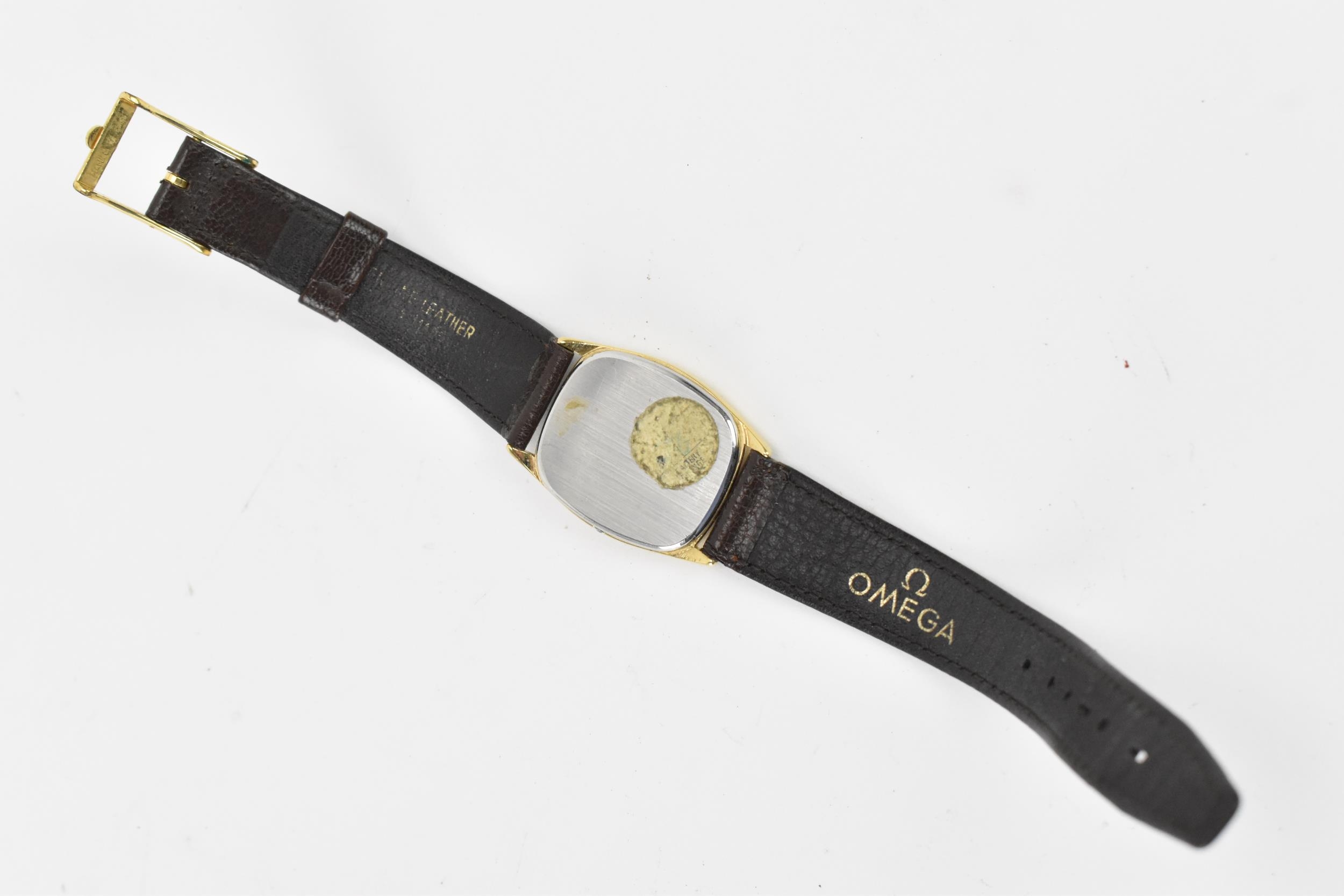 An Omega De Ville , quartz, gents, gold plated wristwatch, the dial having Arabic numerals and baton - Image 5 of 5