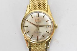 An Omega Constellation Chronometer, automatic, gents, 18ct gold wristwatch, circa 1961, having a
