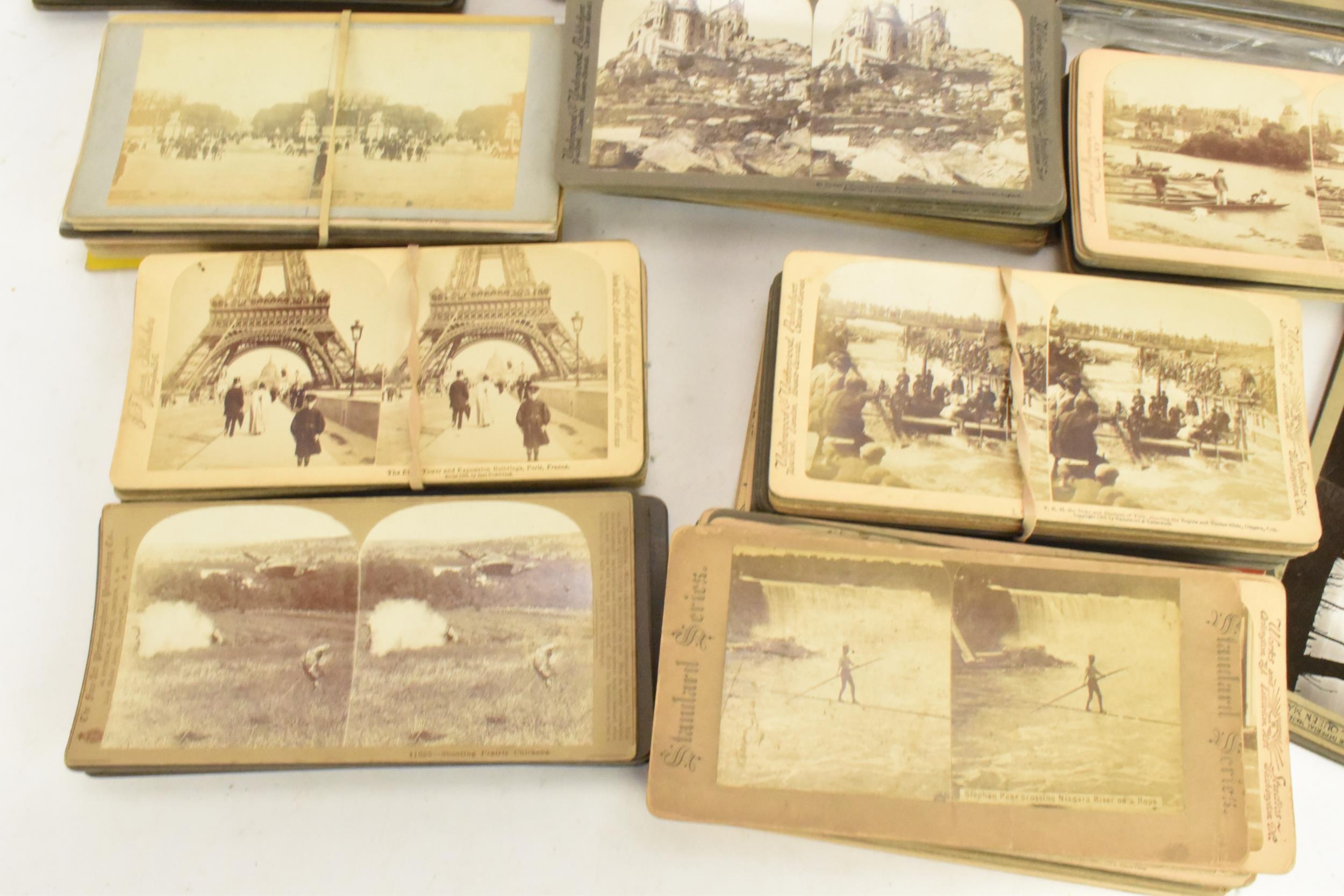 A large collection of photographic stereoscopic cards mainly by Underwood & Underwood, - Image 6 of 8