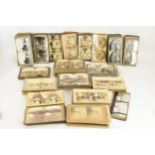 A large collection of photographic stereoscopic cards mainly by Underwood & Underwood,