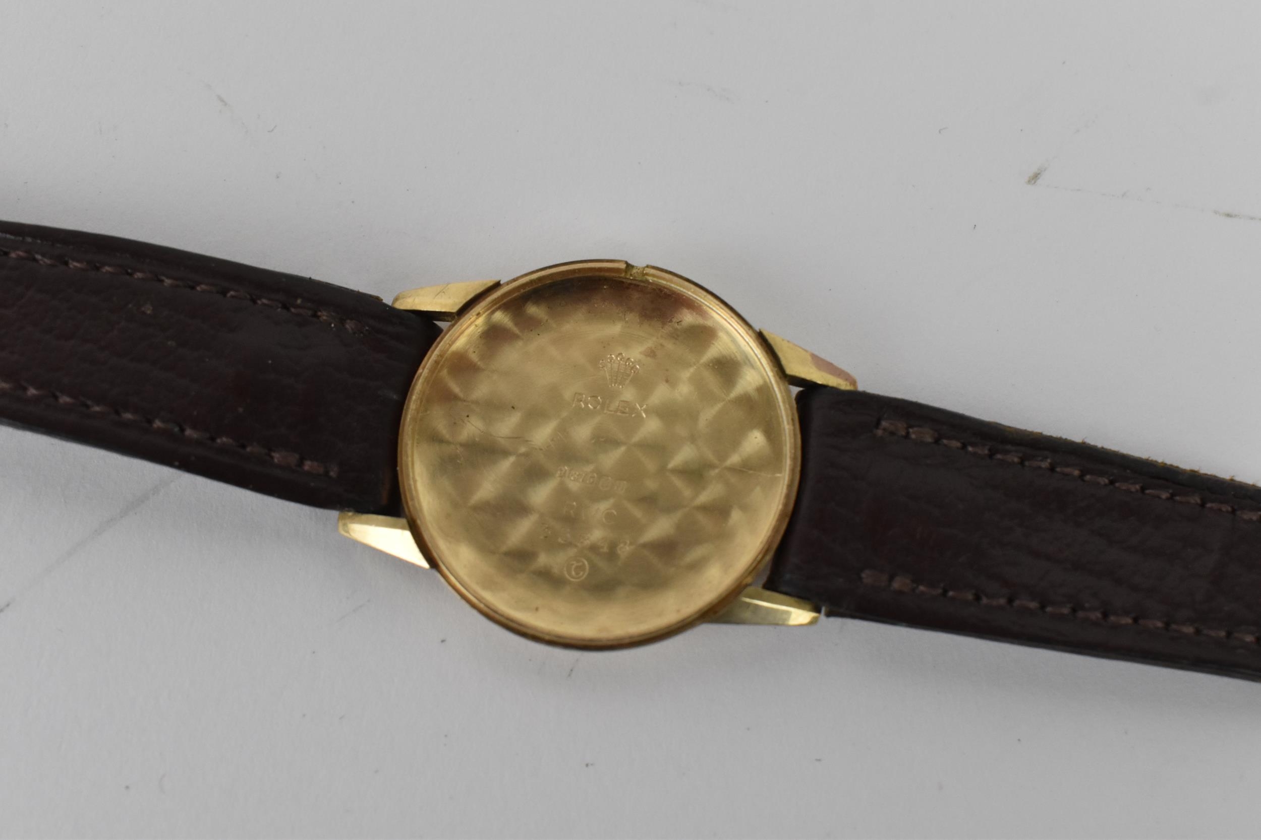 A Tudor, manual wind, gents, 9ct gold wristwatch, circa 1970s, having a silvered dial, centre - Image 6 of 7