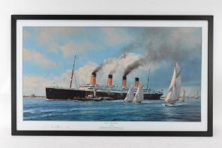 Robert Taylor - A signed limited edtion print entitled 'Titanic - Last Farewell', numbered 61/400,