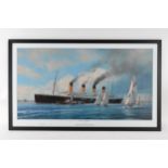 Robert Taylor - A signed limited edtion print entitled 'Titanic - Last Farewell', numbered 61/400,