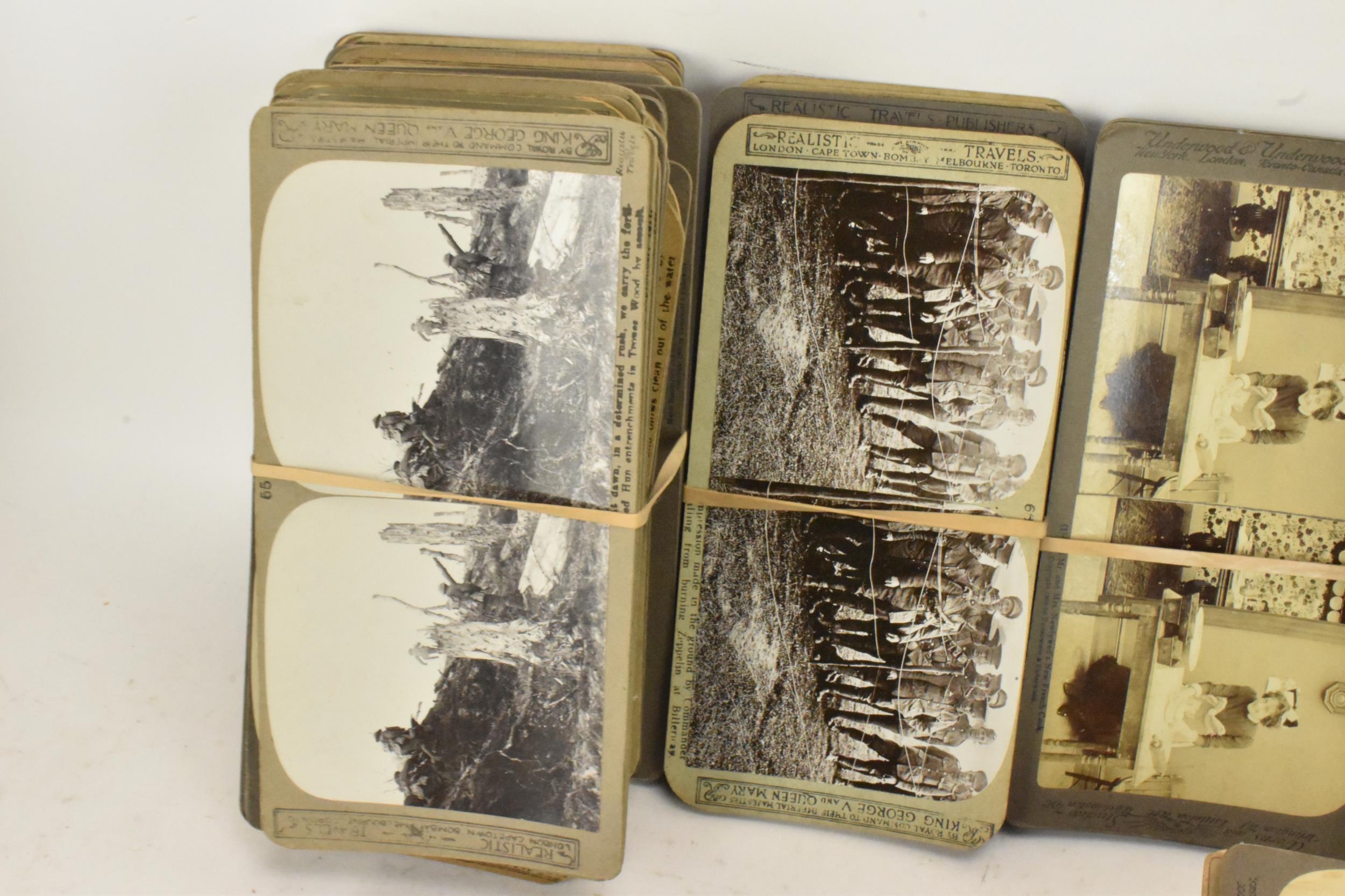 A large collection of photographic stereoscopic cards mainly by Underwood & Underwood, - Image 4 of 8