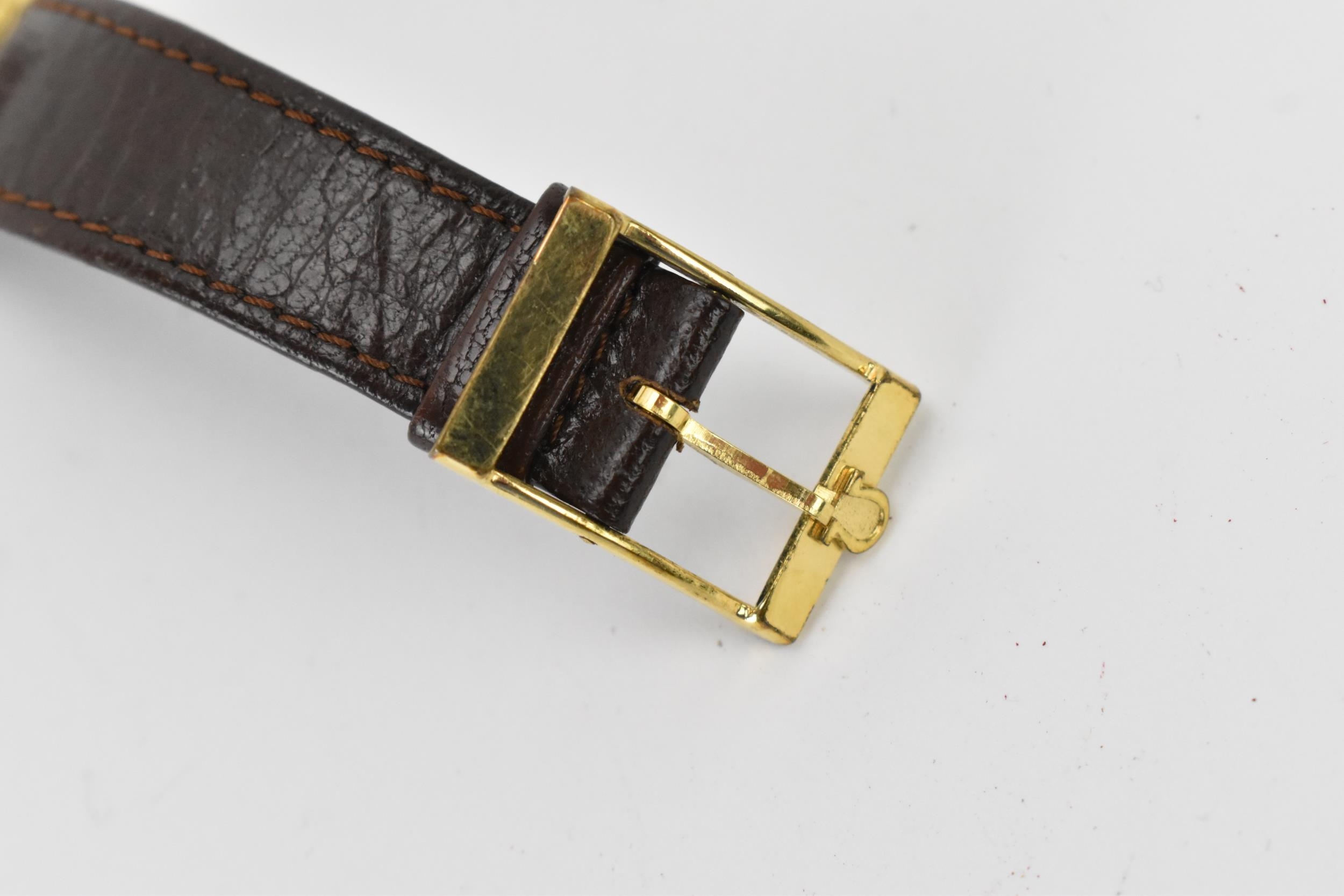 An Omega De Ville , quartz, gents, gold plated wristwatch, the dial having Arabic numerals and baton - Image 4 of 5