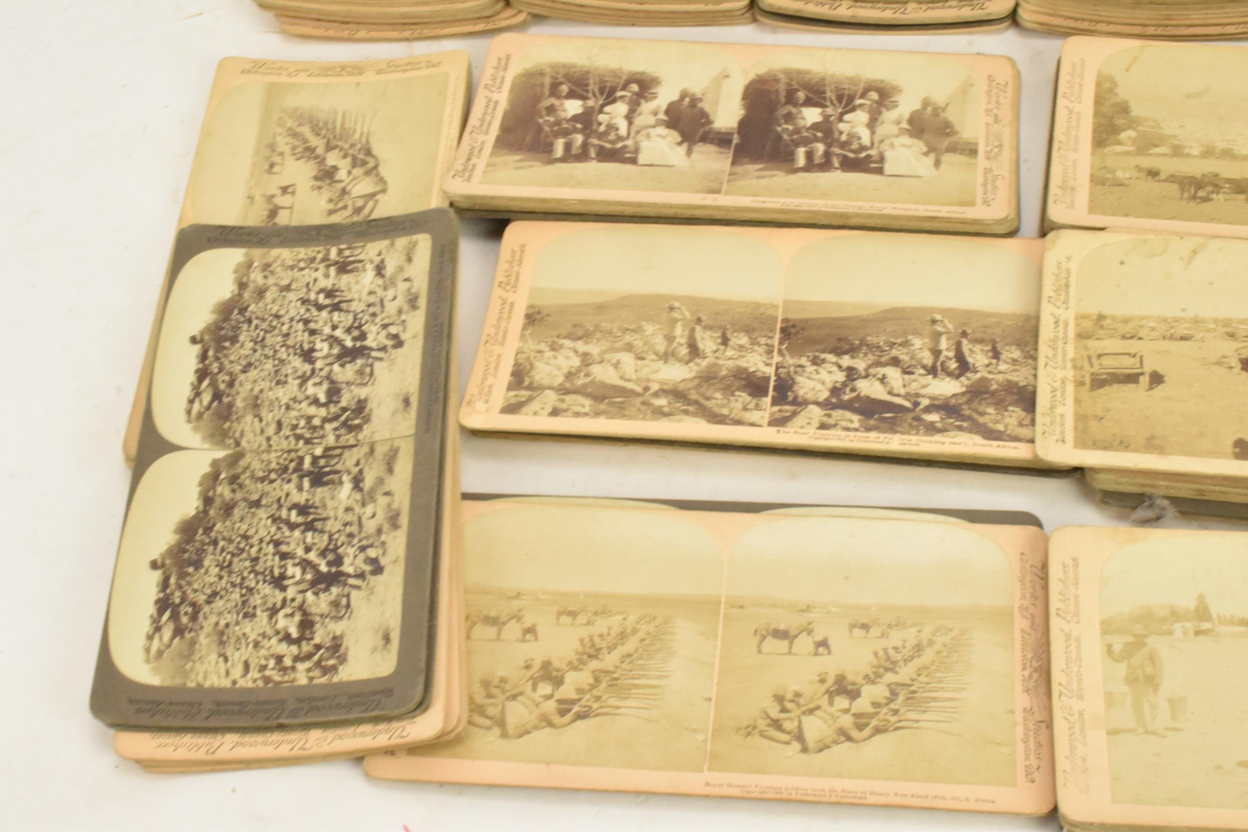 Photography, Military Boer war interest- a collection of stereoscopic cards depicting The South - Image 5 of 5