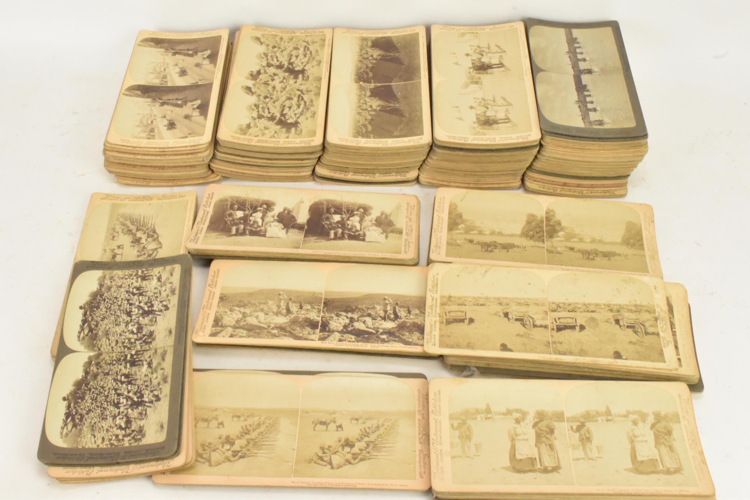 Photography, Military Boer war interest- a collection of stereoscopic cards depicting The South