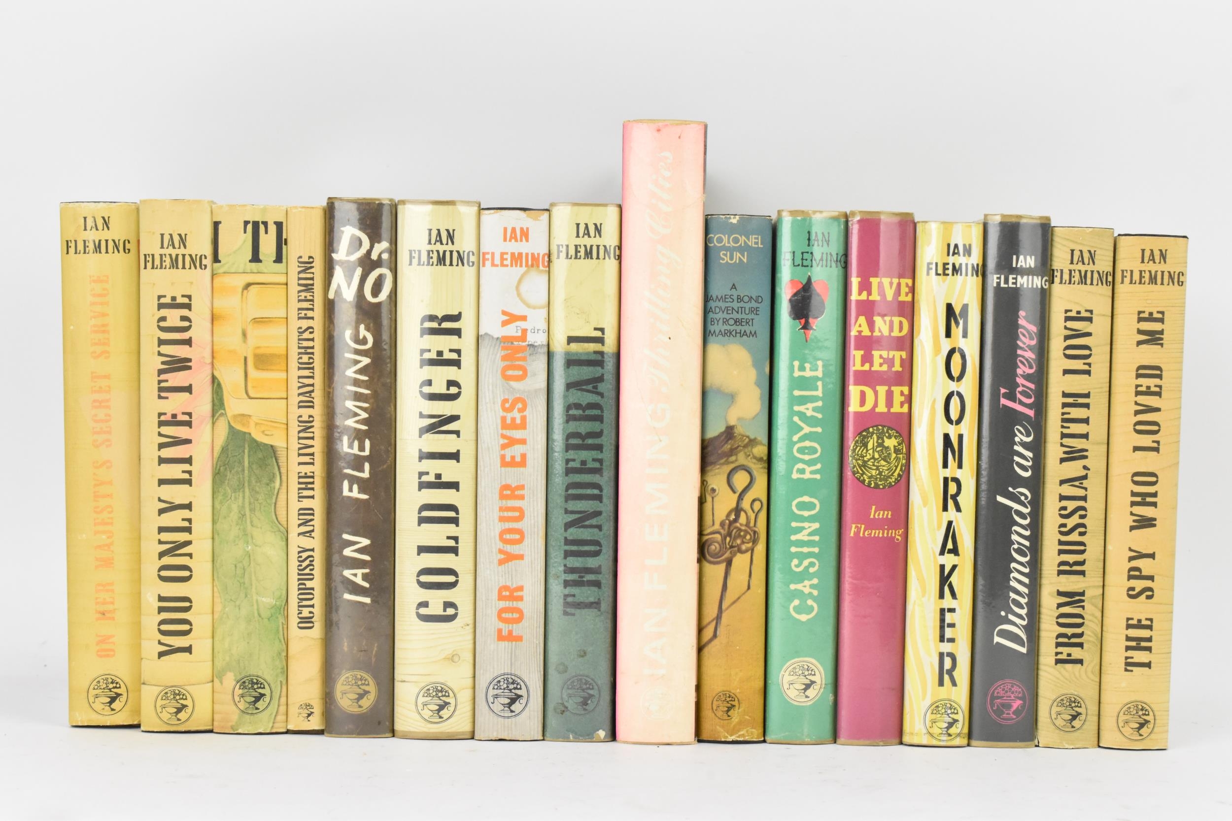 Ian Fleming - A full set of fourteen 1st and early editions James Bond 007 books published by