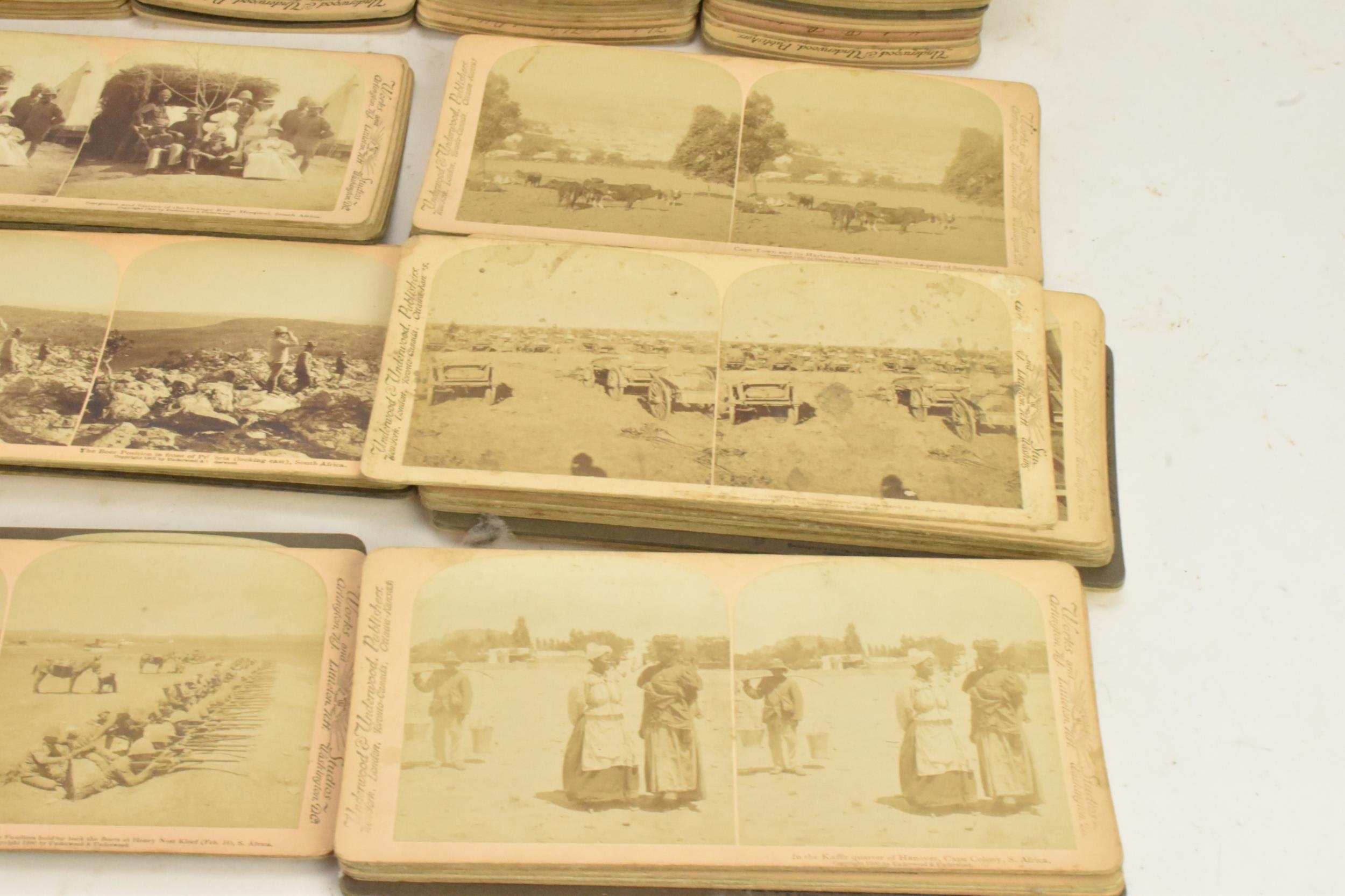 Photography, Military Boer war interest- a collection of stereoscopic cards depicting The South - Image 4 of 5