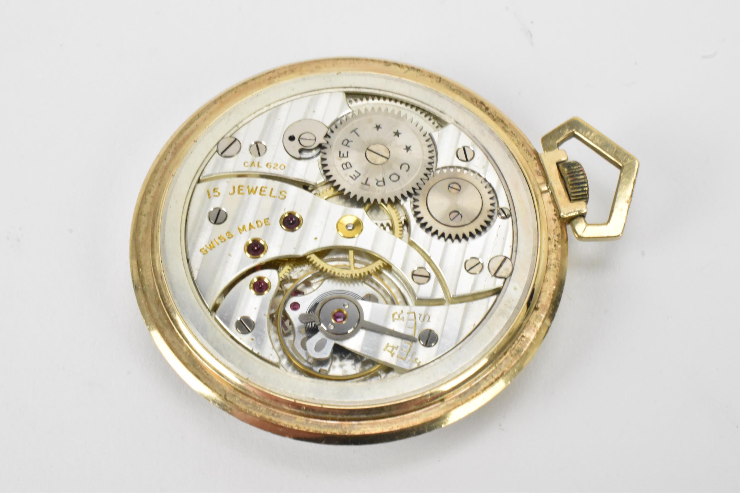 A Cortebert 1930s, 9ct gold, open faced pocket watch - Image 5 of 5