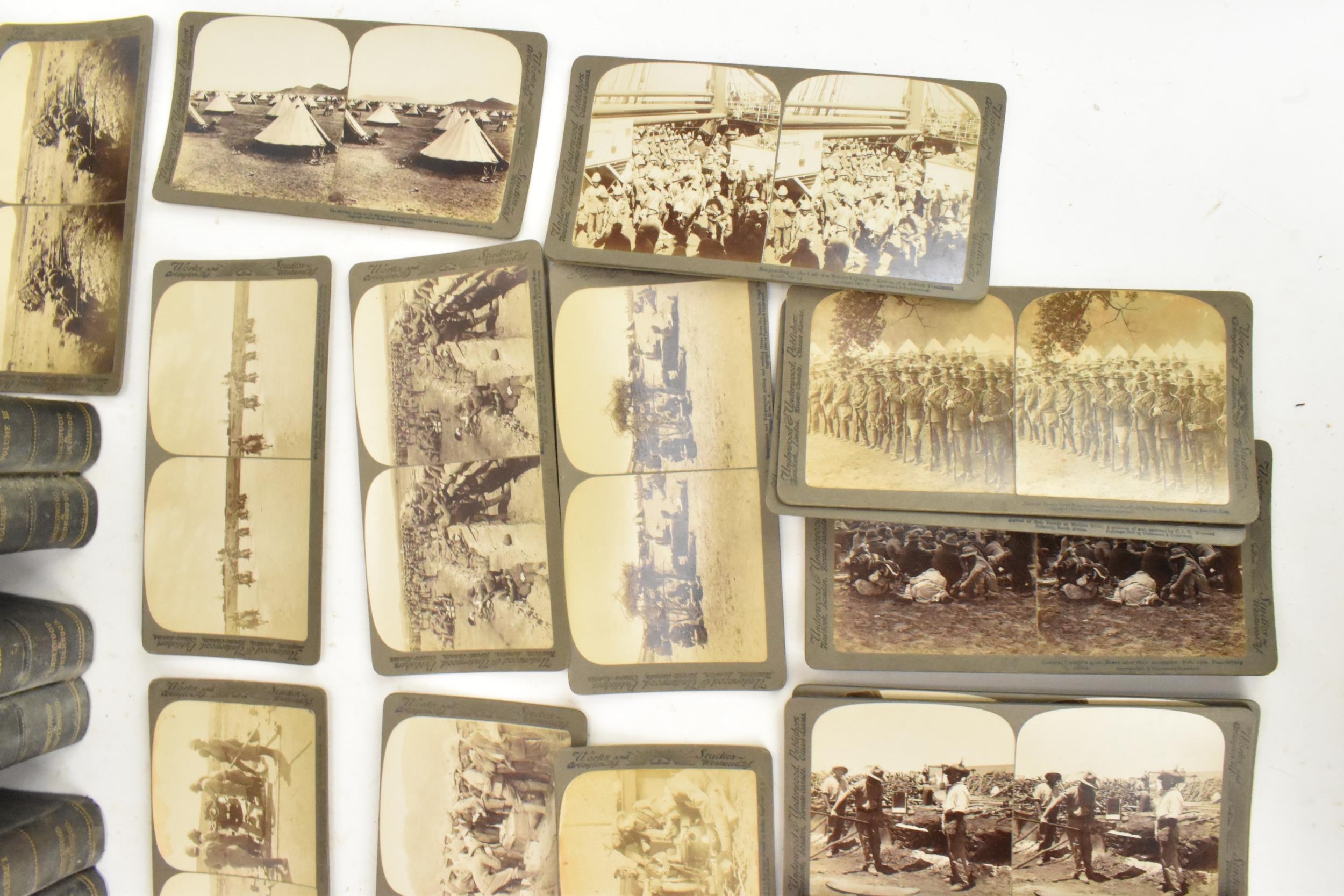 Photography, Military Boer war interest- a collection of stereoscopic cards, The South African - Image 3 of 5