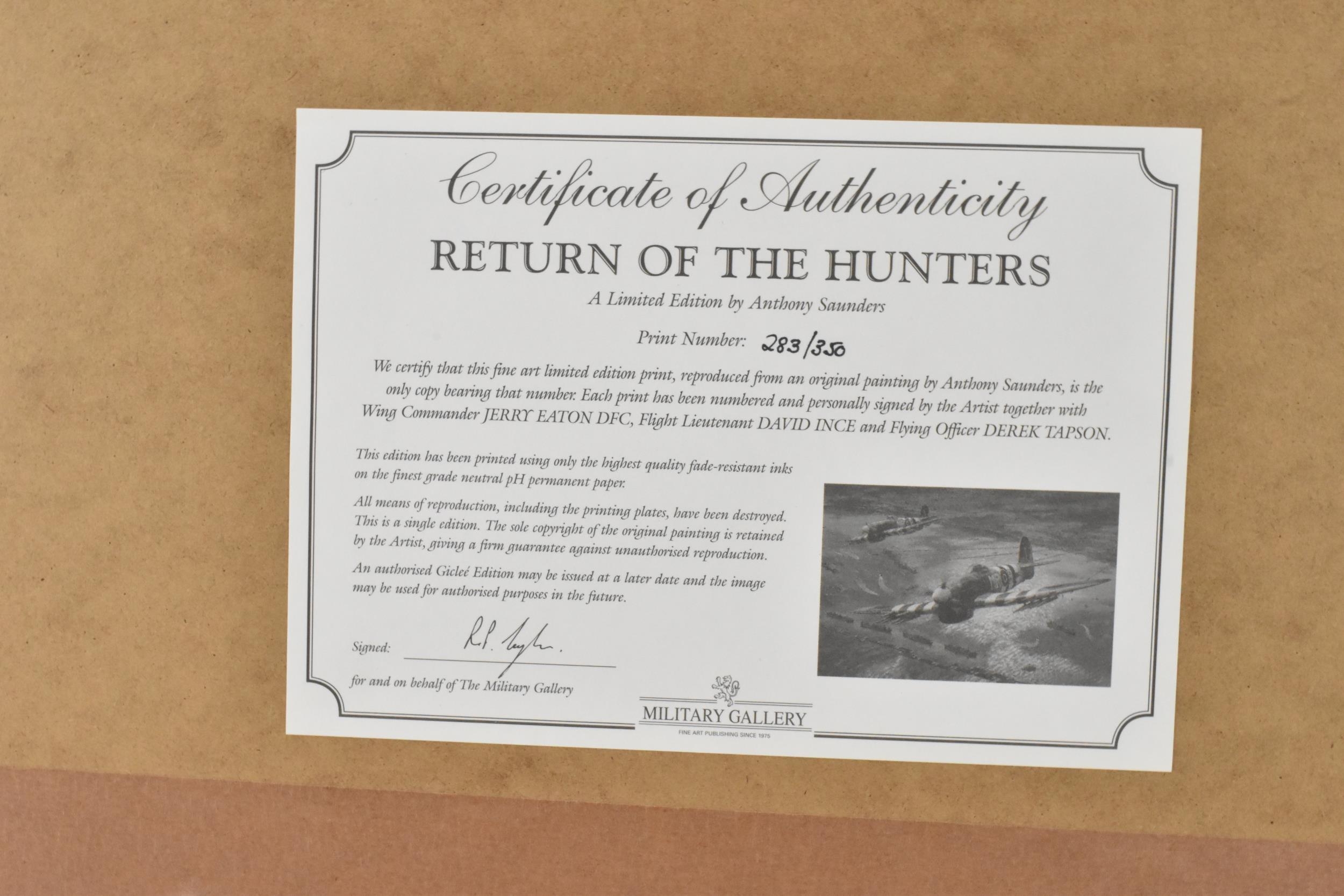 Anthony Saunders - A signed limited edition print entitled 'Return Of The Hunters', numbered 283/ - Image 4 of 4