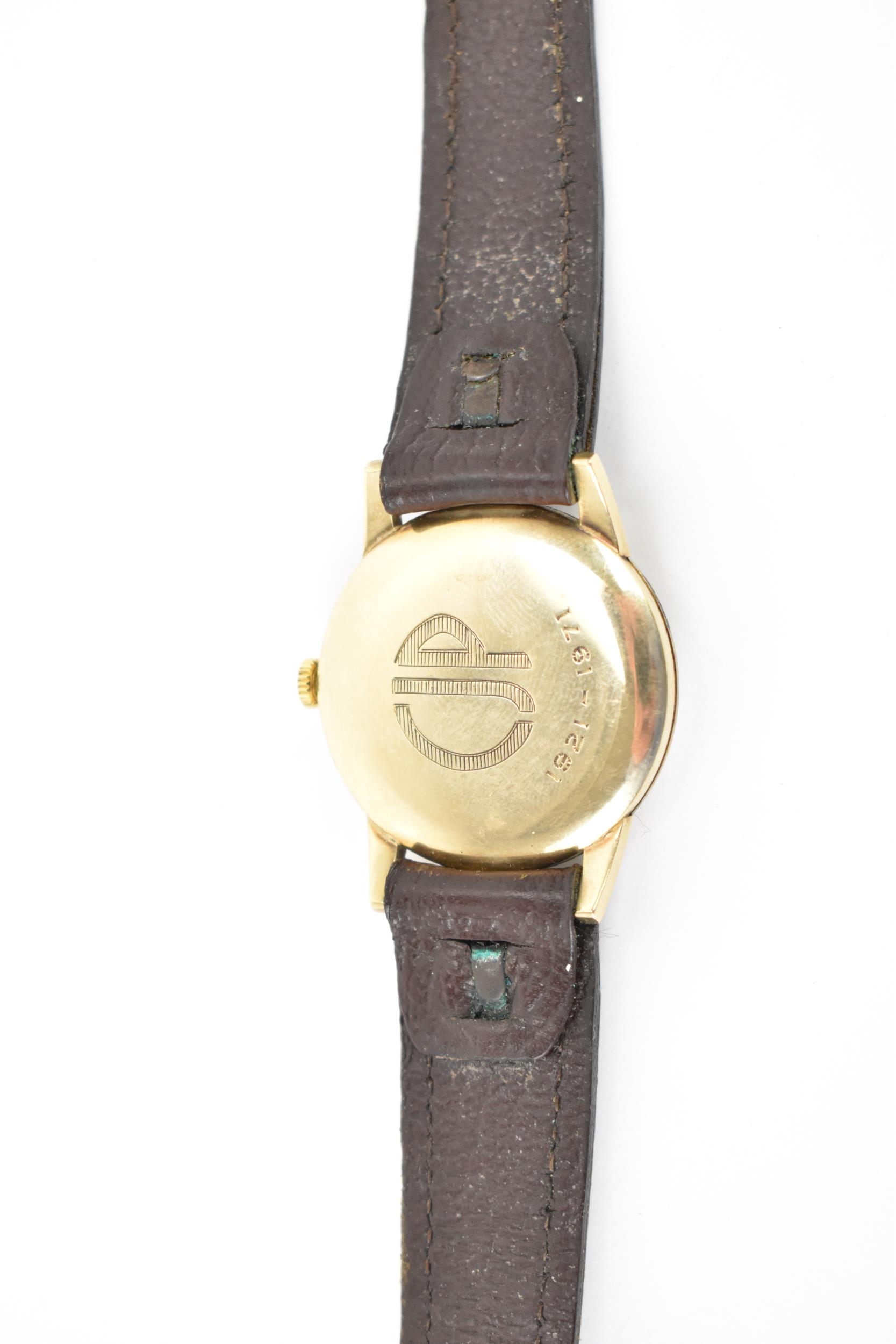 A Tudor, manual wind, gents, 9ct gold wristwatch, circa 1970s, having a silvered dial, centre - Image 5 of 7