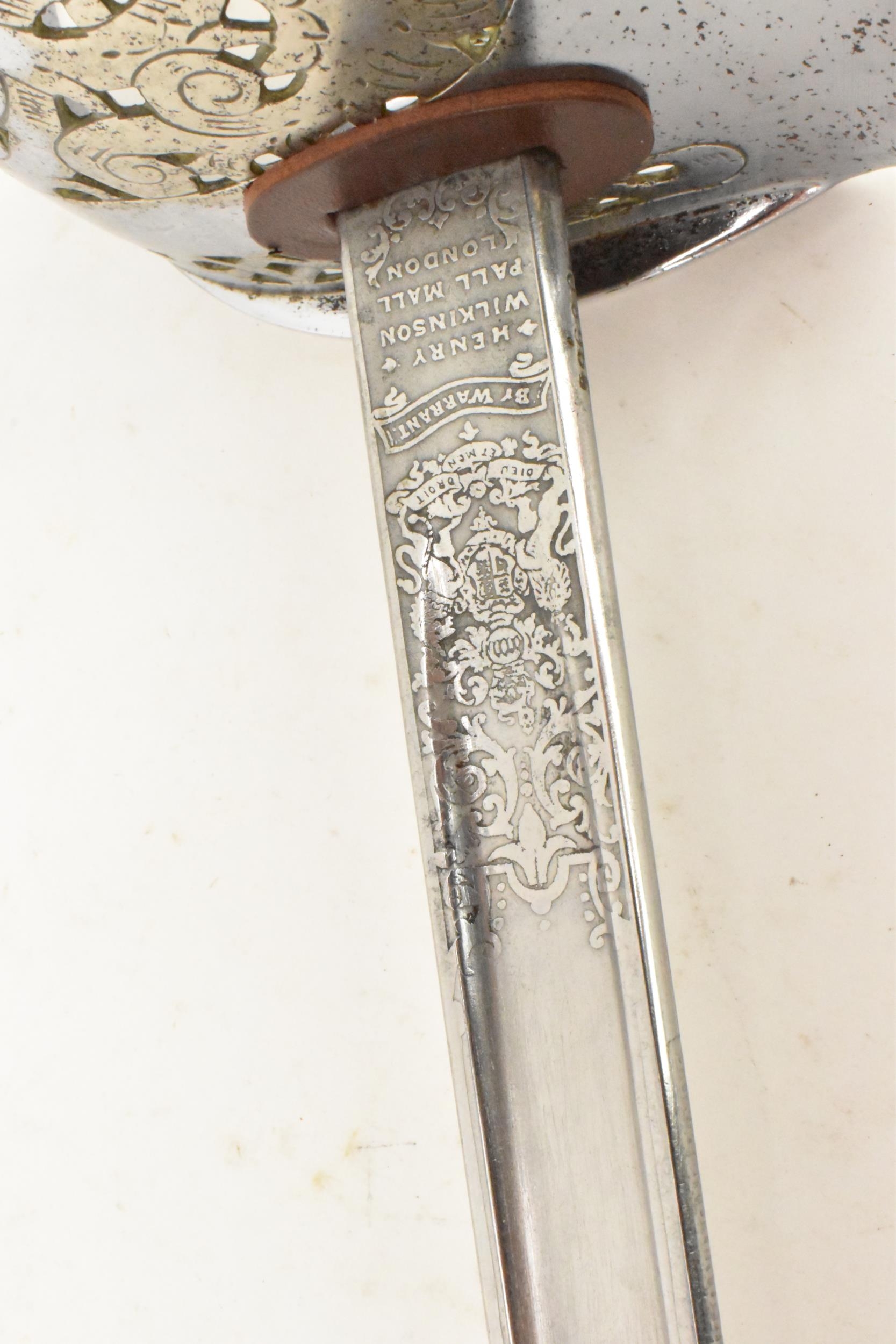 A George V, British 1897 Pattern Infantry Officers Sword by Wilkinson, makers mark and etching to - Image 2 of 12