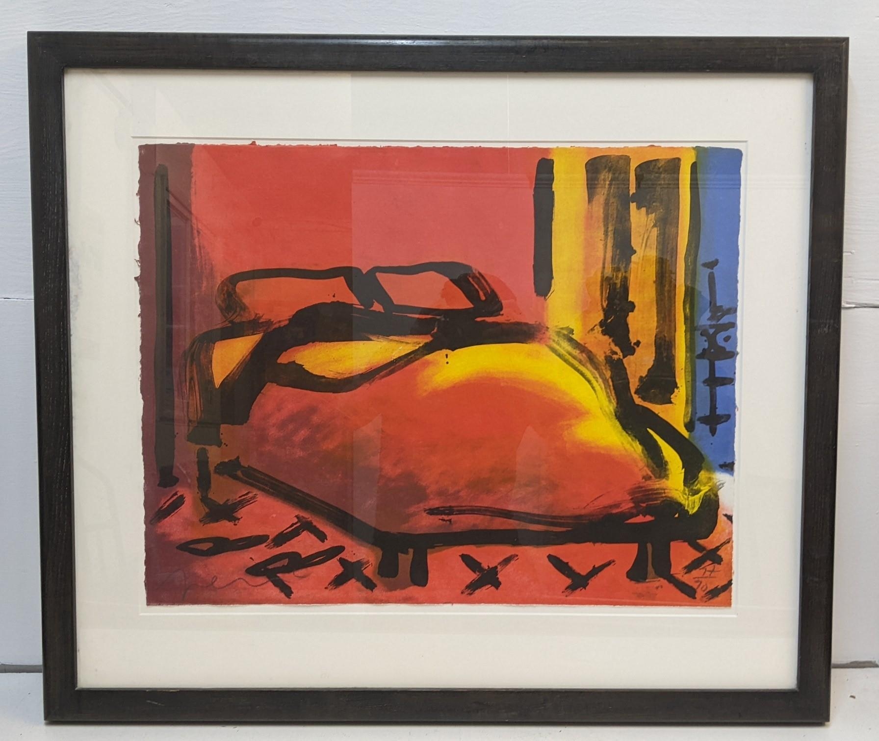 Perico Pastor (1953) A limited edition lithograph entitled 'Sherherd Parico', 65 x 50, framed