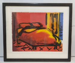 Perico Pastor (1953) A limited edition lithograph entitled 'Sherherd Parico', 65 x 50, framed