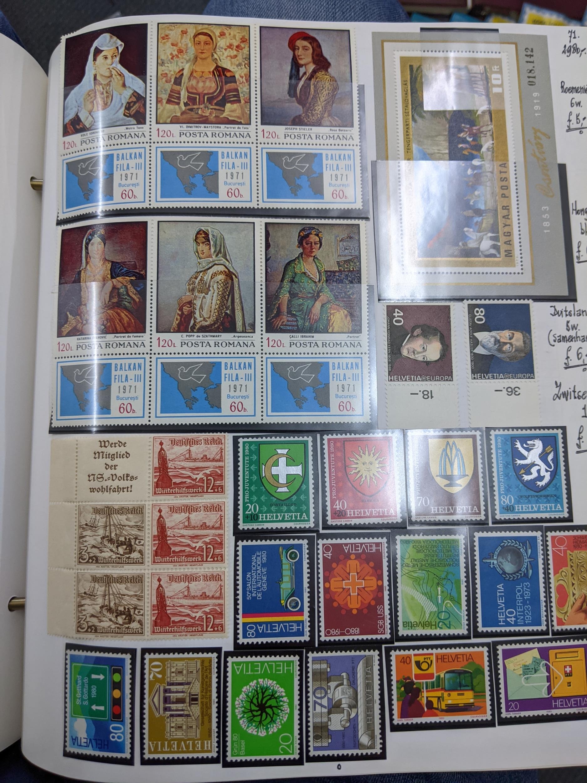 A selection of stamps from around the world, mounted in albums Location: - Image 4 of 9