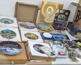 A mixed lot to include nine Danbury Mint Golden Age of Children's Television collectors plates