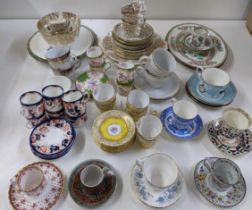 Miscellaneous collection of decorative cups, saucers and plates Location: A4