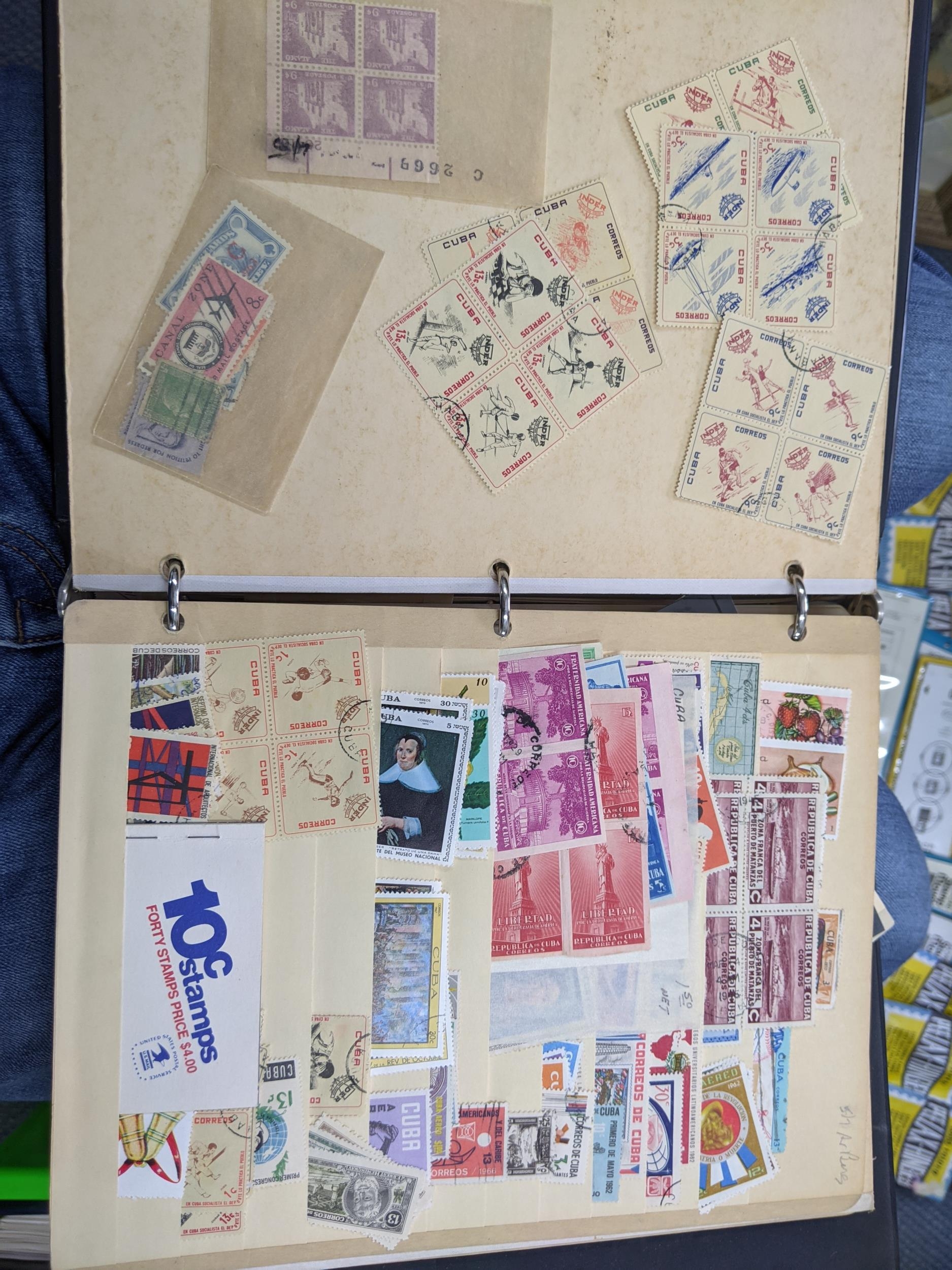 A selection of stamps from around the world, mounted in albums Location: - Image 3 of 9