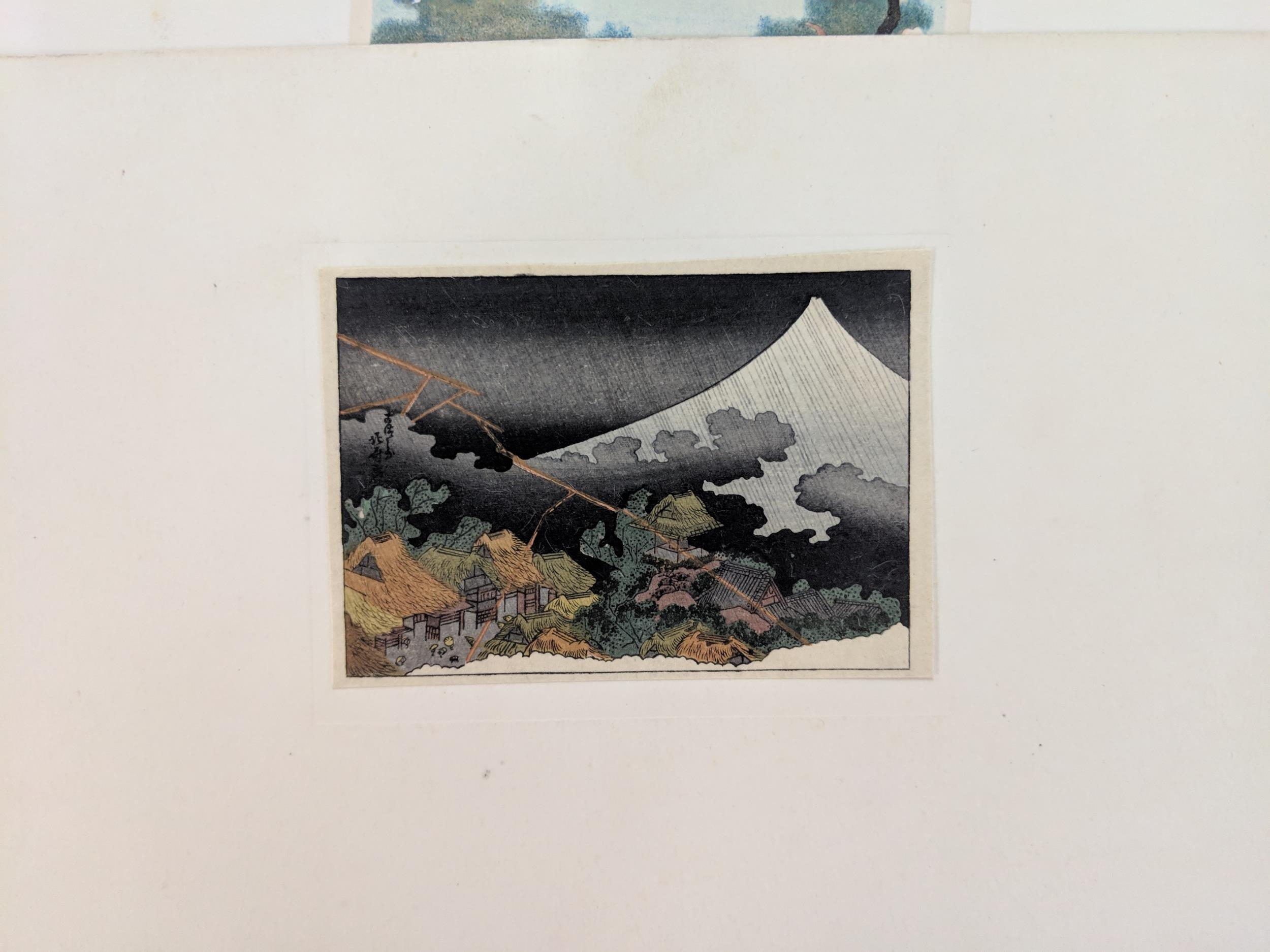 Twelve unframed oriental artists, one of a landscape and eleven depicting birds, and an Location: - Image 6 of 10