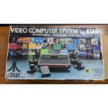 A boxed Atari video computer system model no. CX-2600 Location: