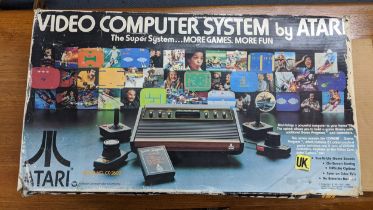 A boxed Atari video computer system model no. CX-2600 Location: