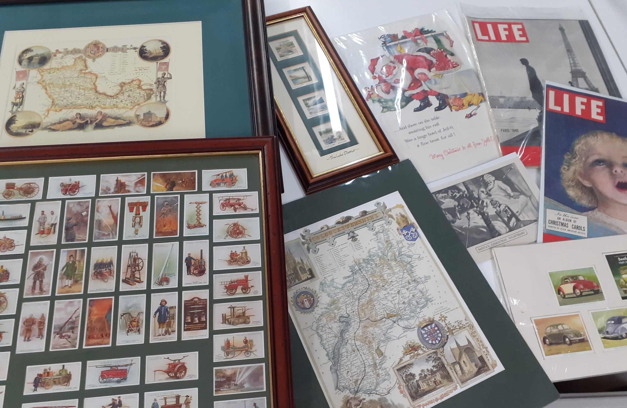 A 1946 Life magazine, mixed advertising prints, a reproduction map of Gloucestershire and other - Image 2 of 6